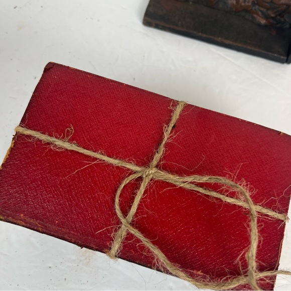 Vintage-decor bundle of 4”X6” red cloth covered books - Picture 9 of 10
